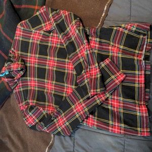 J.crew Stewart plaid cotton turtleneck